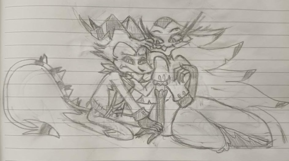 ThanjustaMore's tweet photo. #StrellaWeek day 4: comfort
Poor little imp failed once again to kill her husband and he's a little bit sad 
Luckily she is there to comfort him 
#HelluvaBoss #HelluvaBossFanart #helluvabossstella #HelluvaBossStriker https://t.co/jLUz7CQUqv