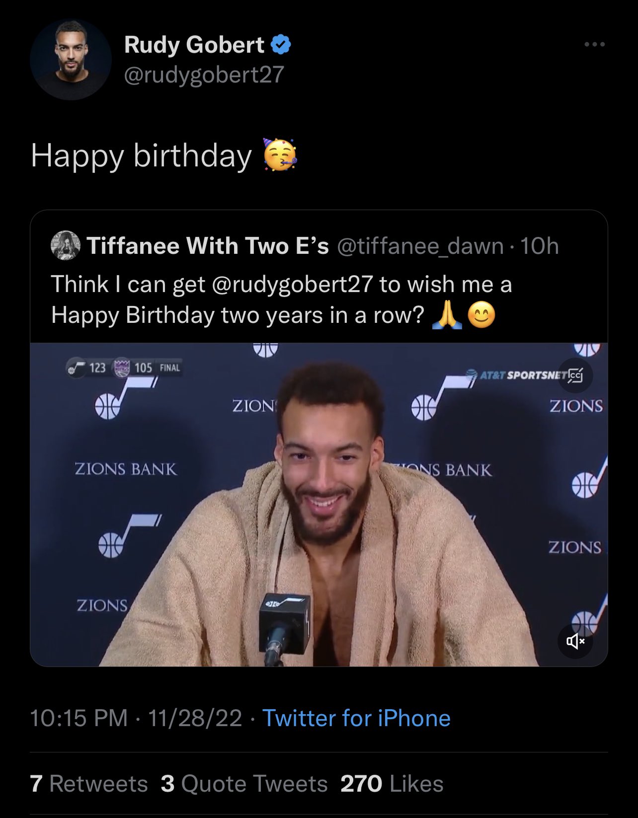 Rudy gobert twitter online