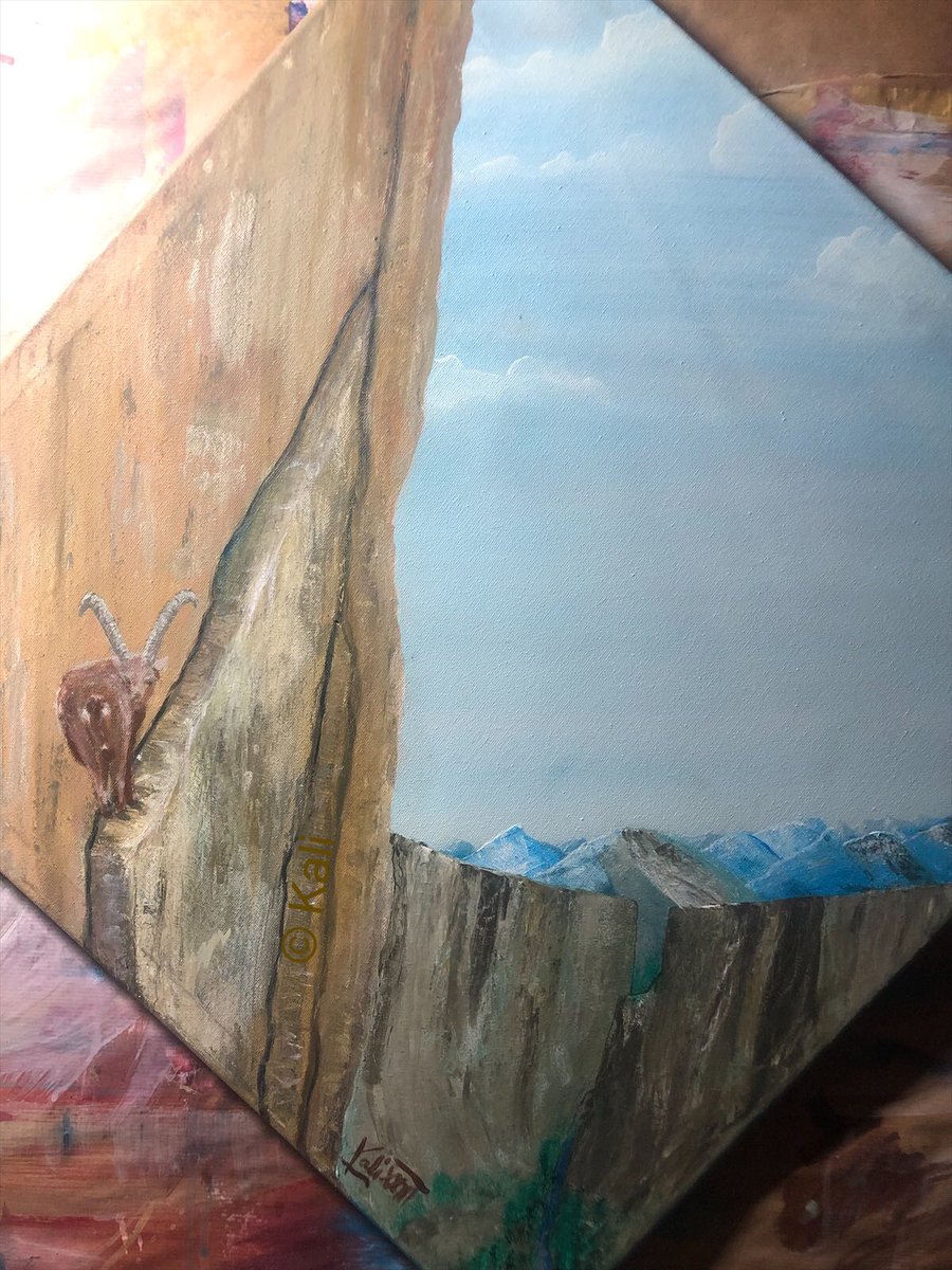 Manchmal weiß man ja wirklich nicht wie man dahin gekommen ist und auch nicht wie es weiter gehen soll 🤷🏻‍♂️ 
#kleineKunstklasse #acrylicpainting