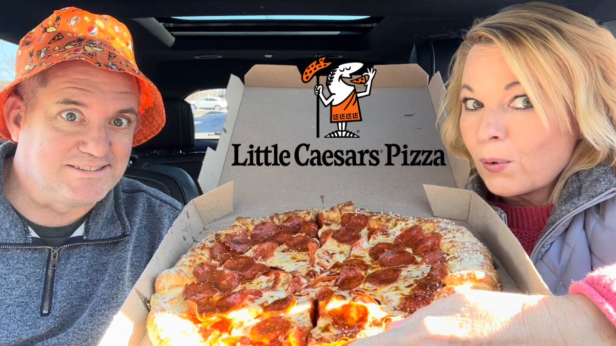 2centchicks's tweet photo. Today Neighbor Dan and I are at Little Caesars trying the New Stuffed Crazy Crust Pizza. @littlecaesars 

https://t.co/HijTMJ1SFB https://t.co/ODCWaAK2Wm