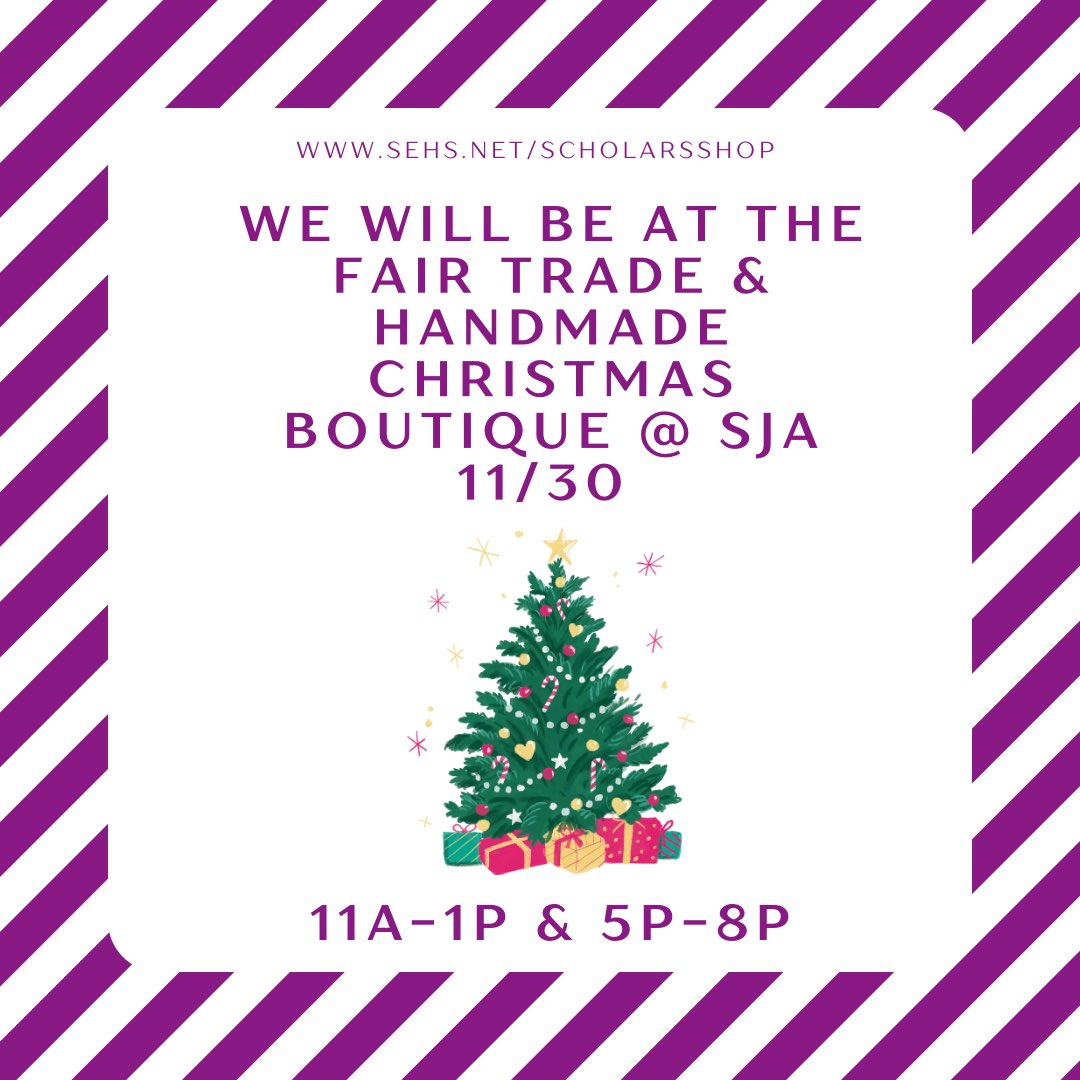 We are so excited to be participating in the Fair Trade &amp; Handmade Christmas Boutique at Saint Joseph Academy this Thursday, November 30th! Public hours are from 5pm-8pm. Come see our handmade picture frame and explore the entire boutique. See you there!