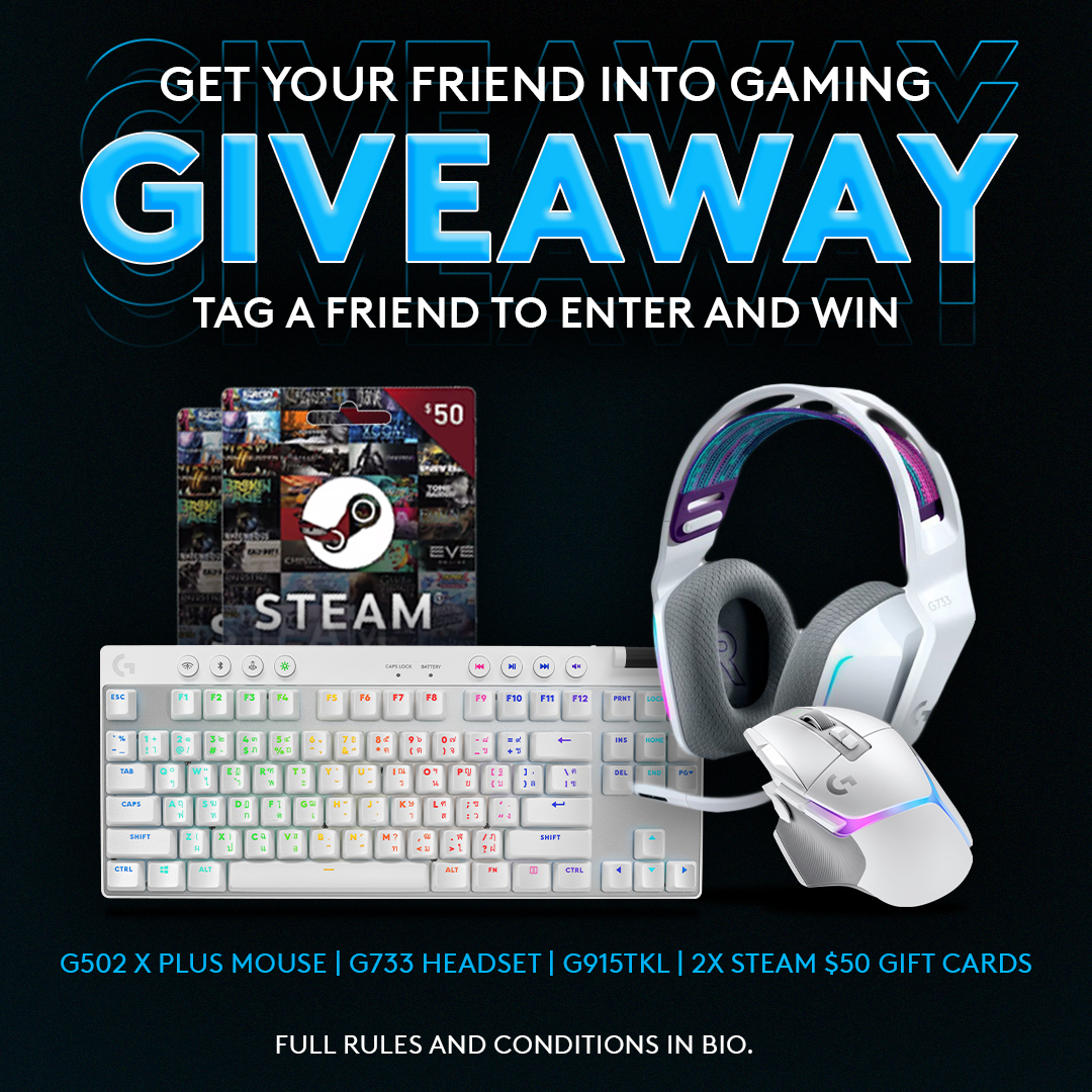 🎮 Logitech G-iveaway Alert! 🎮 Got a gaming-curious buddy? Now's your chance to level up their setup! Tag a friend below to enter and find the rules at logi.gg/5m5k1u?sf18423… #LogitechGiveaway #GamingBuddies 🚀

Promotion ends December 5th, 2023 at 11:59 AM, PST