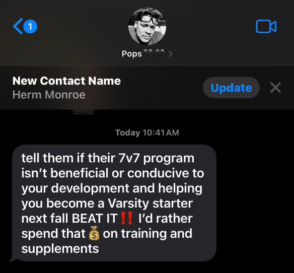 H3_monroe's tweet photo. I been gettin a lot of 7v7 invites… Yal better come correct Pops said wut he said🤷🏾‍♂️#BeatIt #4yrStarterLoading #H3 #DaMatchupNightmare https://t.co/UWU6wvz0zd