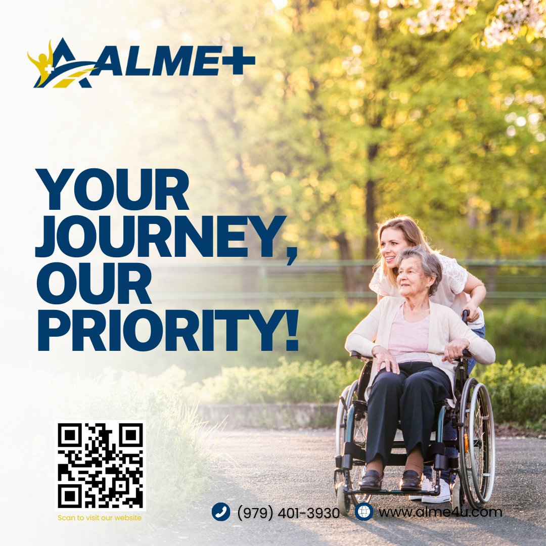 Call us at (979) 401-3930 or REQUEST A RIDE with ALME Transportation. You're not alone – we're here for you!

#ALMETransportation #AccessibleTransport #ComfortAndSafety #WellBeingJourney #CommunitySupport