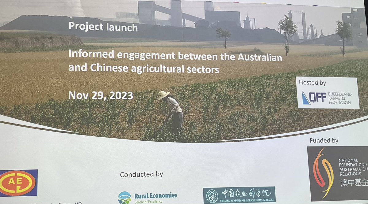 School of the Air Alumni <a href="/Ben_Lyons_/">Ben Lyons</a> <a href="/ScottAWaldo/">Scott Waldron</a> still working for agriculture &amp; regional communities, this morning focusing on opportunities in China for Qld farmers #Ag #SchoolOfTheAir #Narungi