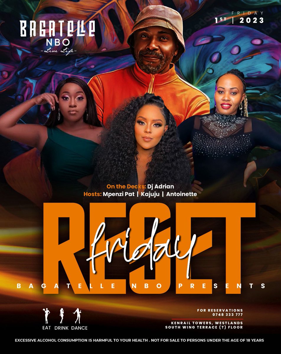 Weekend plan... End of month plan is out... Come have fun at Bagatelle.