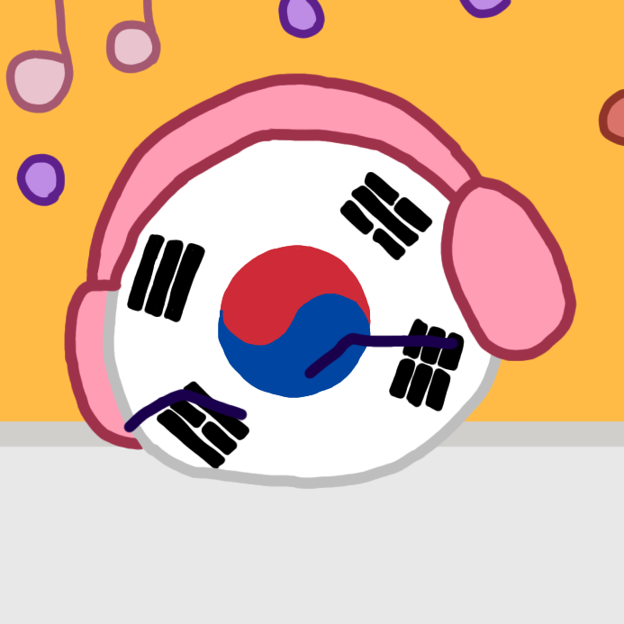 Alemex1234's tweet photo. South Korea #countryballs https://t.co/mB9BSame6v