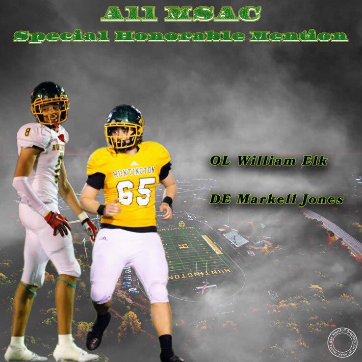 Congrats to the All MSAC Special Honorable Mention players from Huntington! <a href="/Markell42942814/">Markell Jones</a> and Will Elk