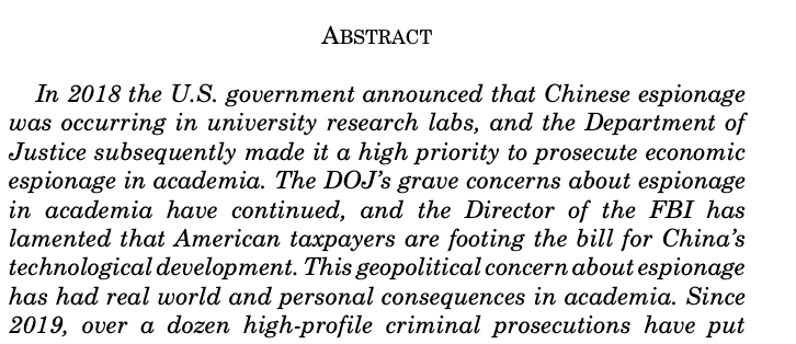 Elizabeth Rowe (@prof_erowe) on Twitter photo Pleased to announce publication of my article, Academic Economic Espionage?, in the <a href="/WMLawReview/">Wᴍ. & Mᴀʀʏ L. Rᴇᴠ.</a> re criminal prosecutions, trade secrets, national security, and research at universities: wmlawreview.org/sites/default/… Pleased to announce publication of my article, Academic Economic Espionage?, in the <a href="/WMLawReview/">Wᴍ. & Mᴀʀʏ L. Rᴇᴠ.</a> re criminal prosecutions, trade secrets, national security, and research at universities: wmlawreview.org/sites/default/…
