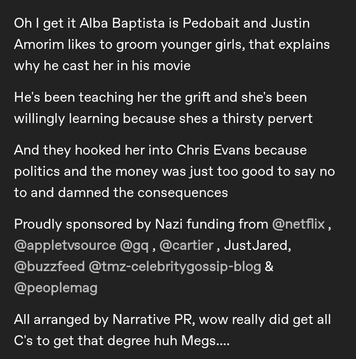fireangelsstuff's tweet photo. #nazimoney #nazisponsorship #ChrisEvans #peoplemagazine #gq #cartier #justjared #netflix #tmz #buzzfeed #appletv #albabaptistaisaracist #sexiestmanalive https://t.co/dC7eZsHYTt