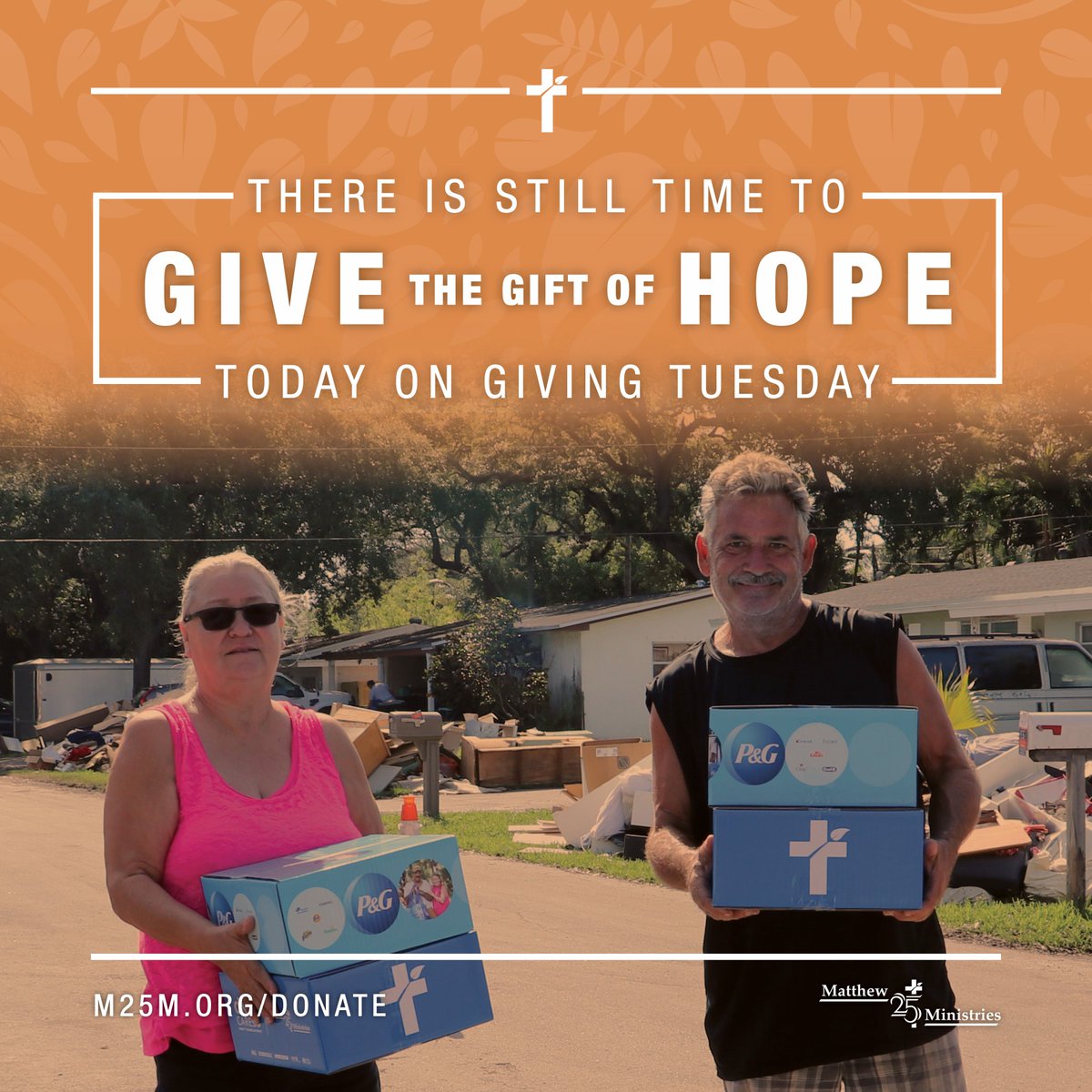 There's still time to give the gift of hope today on Giving Tuesday! Your support provides critical help to the poorest of the poor and disaster victims throughout the U.S. and worldwide. Visit m25m.org/donate to give online and to learn more about our work.