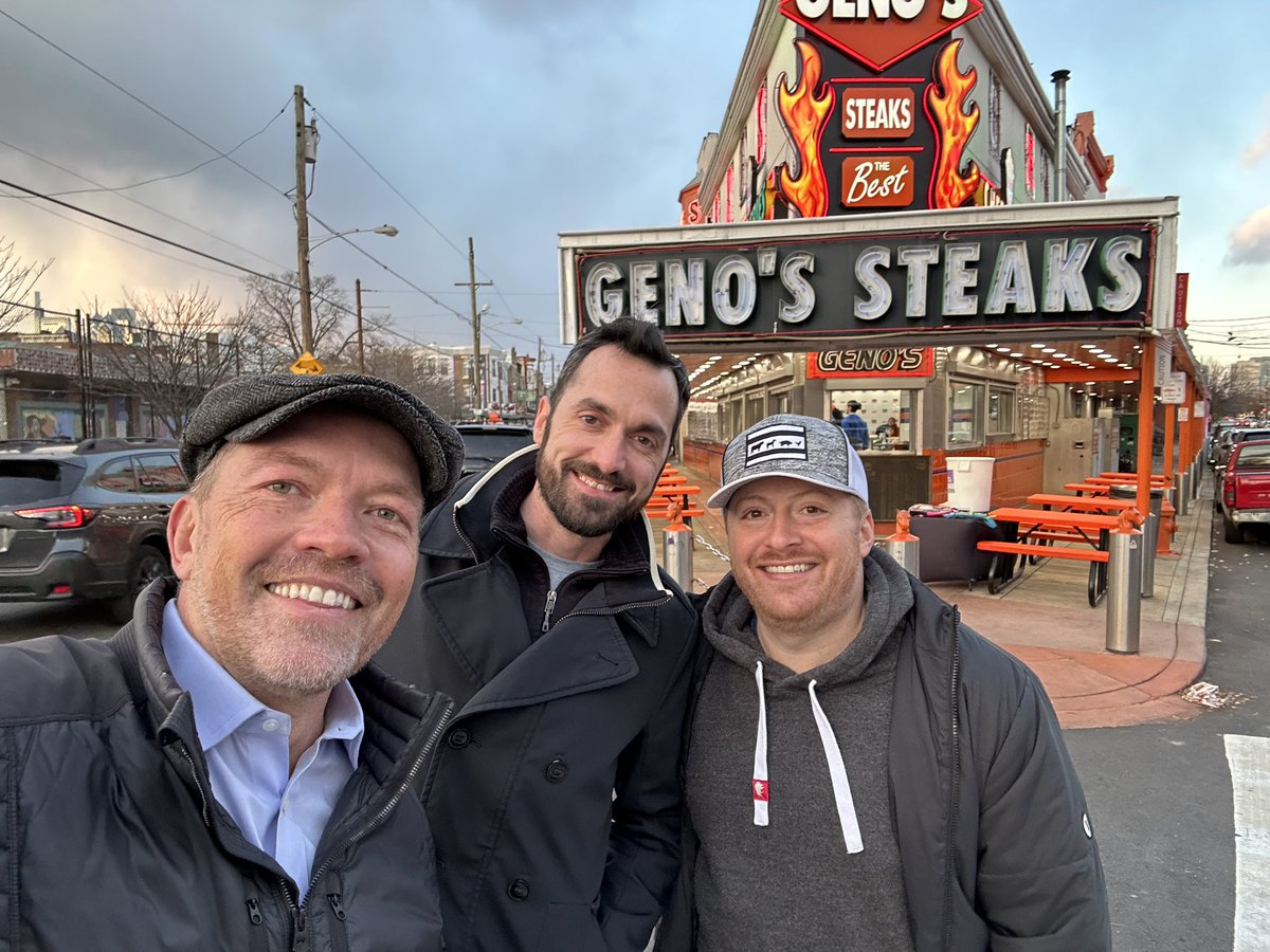 When you’re in Philadelphia <a href="/GenosSteaks/">Geno's Steaks</a>