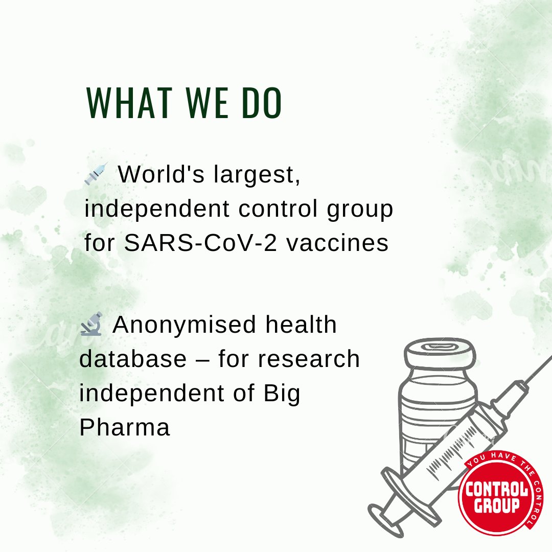 ControlGroupHQ's tweet image. WHO IS THE CONTROL GROUP?

The Control Group is an independent, observational health outcomes study working outside of the corporate medical establishment to gain vital insights into the emerging patterns of disease in the post-pandemic era.

Participants in the study share…