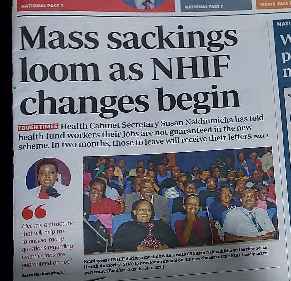 Good morning to all hustlers preparing for work at the NHIF Building. Your favourite God chosen Gov't is pleased to notify you that the freedom we promised you will finally be coming in two months' time, which is historic, and you must be there no matter what.
