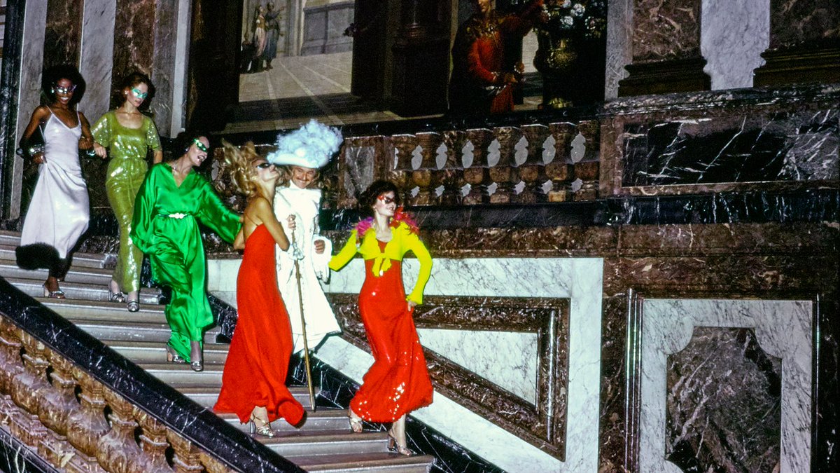 VogueRunway's tweet photo. November 28 marks the 50th anniversary of the Battle of Versailles, an event that marked a shift in the fashion industry in terms of American influence and diversity. Here's everything you need to know: https://t.co/OMQkQRc3Kb https://t.co/yGJ3KX4jT0
