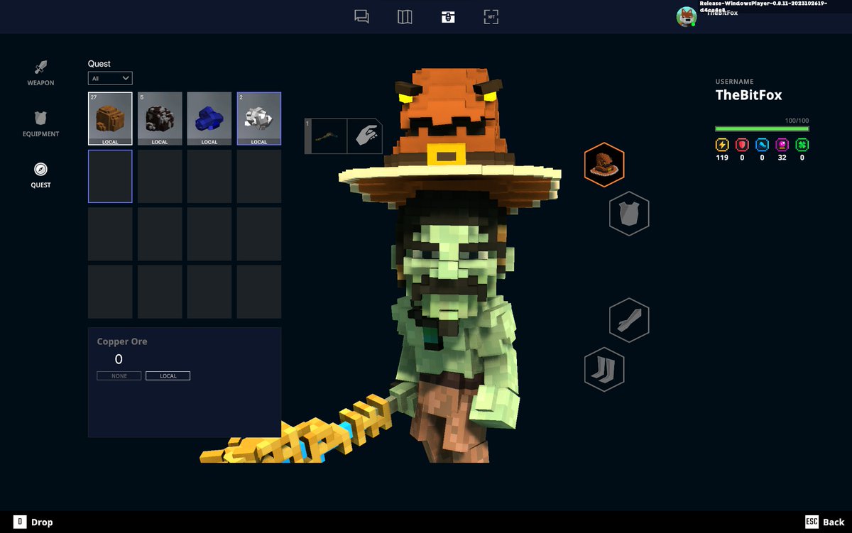 the_bit_fox's tweet photo. New personal highscore for Copper Ore with my new #diamondpickaxe at #AlphaMiningSeason in #themistymountain! 27 Coal! #LFM @Pickaxe_Master #TheSandbox @TheSandboxGame #PickaxeMaster #SAND #Sandfam #MiningGame https://t.co/hM7OvTnhD7