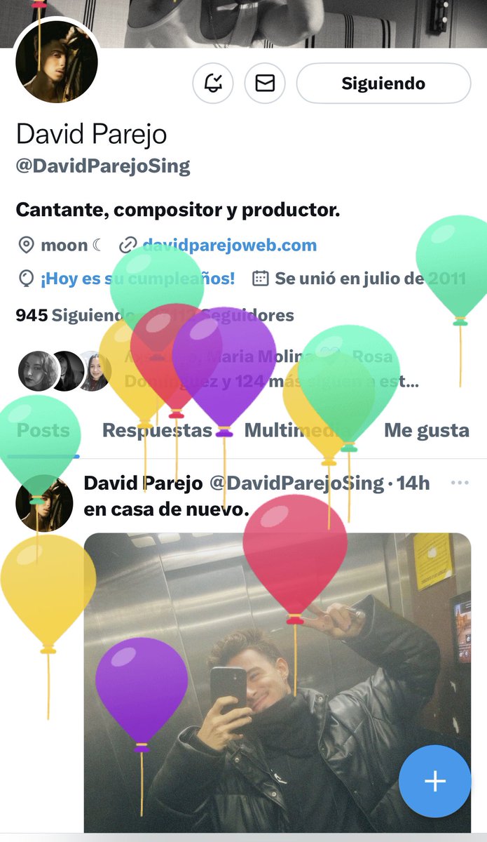 davidparejofest's tweet photo. Felicidades @DavidParejoSing que continúen los éxitos musicales…. 
#FelizCumpleDavidP https://t.co/MYRkazNHY3