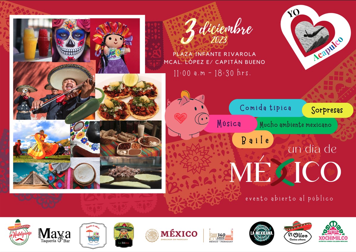 EmbaMexPay's tweet photo. 📢@EmbaMexPay agradece a los restaurantes de comida mexicana #MayaBar, #LaHidalguense, #LaBikina, #ElOlivo, #LaMexicana, #Xochimilco y a #RaspadosDeSabores y #ExaMex por su participación en el evento #UnDíaDeMéxico 🇲🇽 en beneficio de los mexicanos y mexicanas de #Acapulco 🏖️👇👇 https://t.co/grWBKoHecG