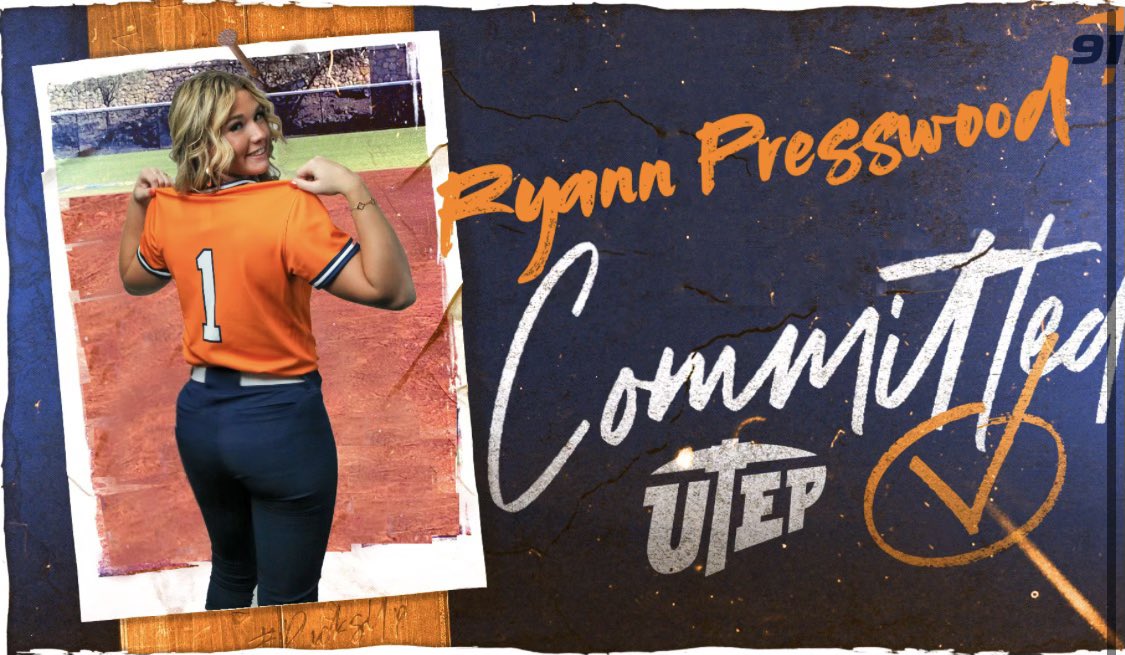 RyannPresswood's tweet photo. Pumped to announce my verbal commitment to @UTEPSoftball Thank you to everyone that has played a part in getting me here. My parents who made sure I had every possible opportunity to succeed and believed in me when I didn’t believe in myself. My pitching coach who always pushed me to give everything I had and then some. My coaches, both past and present, who gave me the chance to grow. Family and friends who have supported me along my journey. Thank you @CoachTJHubbard @southsidebrit @DavidRMontoya4 for giving me this opportunity. I promise to make everyone proud! #PicksUp @DubVSoftball @dubVathletics @Fury_Platinum @FuryPlatinum @ESPNChattanooga @SunilSunderRaj3 @AftermathAthlts @ShowMeTheNIL @ClgAthletePrep