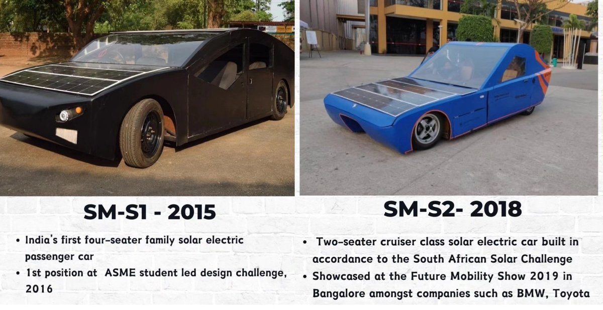 TeamSolarmobil's tweet photo. Reflecting on our past projects, each a milestone paving the way for our upcoming projects. 🌐⚡ Witness our navigation of progress molding the future of clean and efficient transportation! 🚗 ☀️
#SolarCars  #Manipal #Solarmobil #ElectricVehicle https://t.co/hHOVV2l1m8