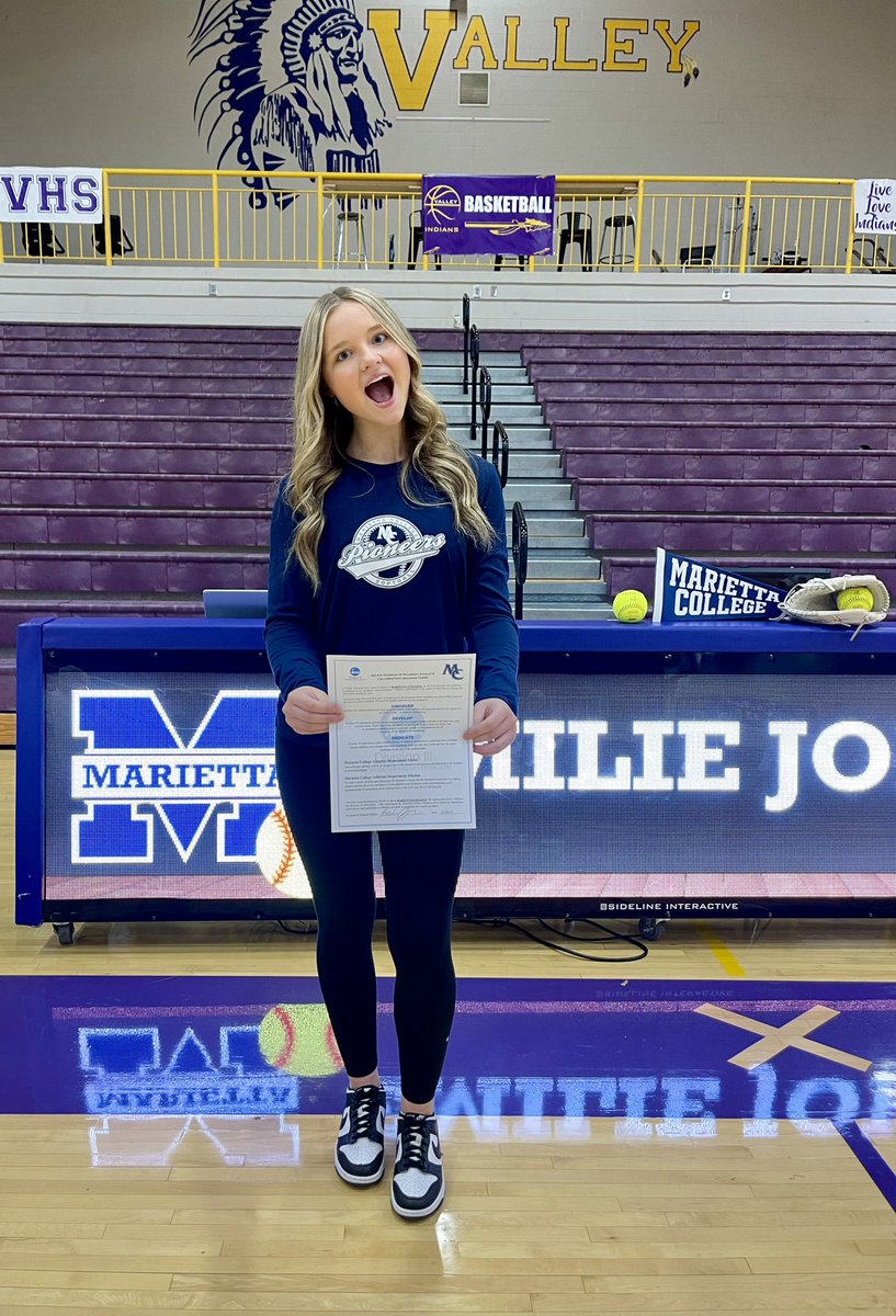 EmilieJohnson2024 (@emjohnson2024) on Twitter photo So excited to officially sign to play softball at Marietta! Thank you to everyone who came out to celebrate with us. Go Pios 💙🥎🤍
<a href="/ettasoftball/">Marietta Softball</a> <a href="/OHUSSSAPRIDE_06/">OHIO USSSA PRIDE GOLD 06</a> <a href="/MariettaPioneer/">Marietta College Athletics</a> So excited to officially sign to play softball at Marietta! Thank you to everyone who came out to celebrate with us. Go Pios 💙🥎🤍
<a href="/ettasoftball/">Marietta Softball</a> <a href="/OHUSSSAPRIDE_06/">OHIO USSSA PRIDE GOLD 06</a> <a href="/MariettaPioneer/">Marietta College Athletics</a>