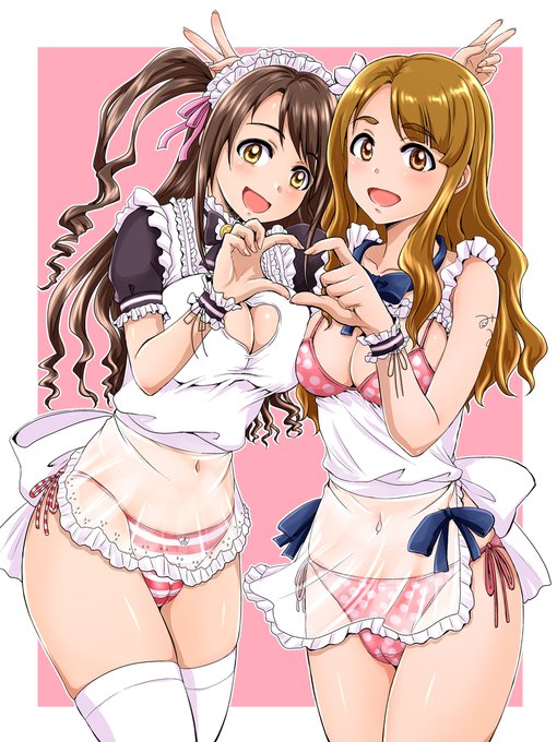 いい肉の日らしいので いつも健康的なお肉感を意識してる卯月とみゃおみゃおζノ ・ิᴗ・ิ)を