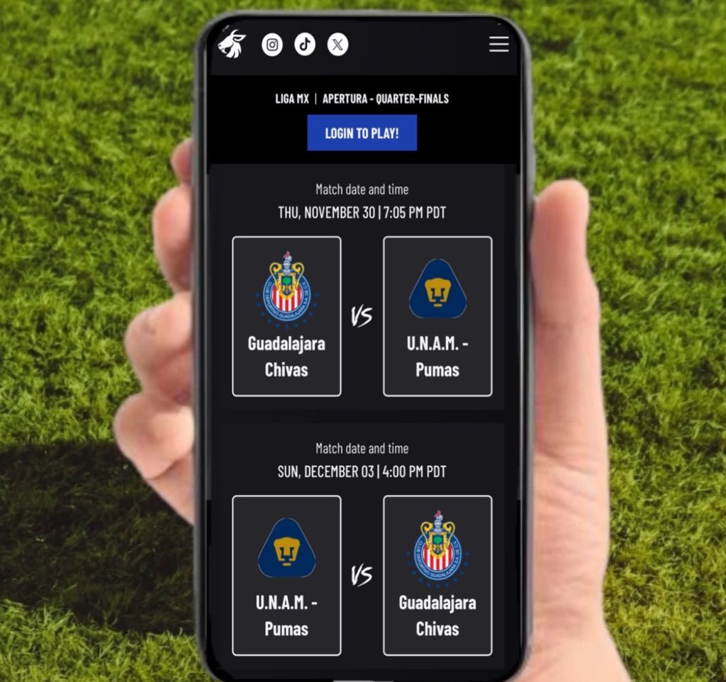 futbolasada's tweet photo. Even Santi Gimenez wants in on the action (probably 🤩)

CABRA's Liga MX Liguilla Quiniela is BACK and NOW OPEN ✅ 

Make your Quarterfinals picks now for a chance to win some BIG 🤑 (weekly and cumulative) ‼️ 

And yes, it’s free. https://t.co/MSyiGrqyRh