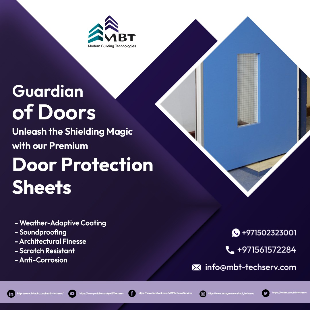 mbttechserv's tweet photo. 🚪✨ Elevate Your Door's Defense with Our Door Protection Sheets! ✨🚪

🔍 Find out more here: https://t.co/zXLM0MVoER
📱 WhatsApp: +971502323001
📞 Call: +971561572284
📧 Email: info@mbt-techserv.com

#mbt #doorprotection #doorprotectionsheets https://t.co/qlDcW5euwy