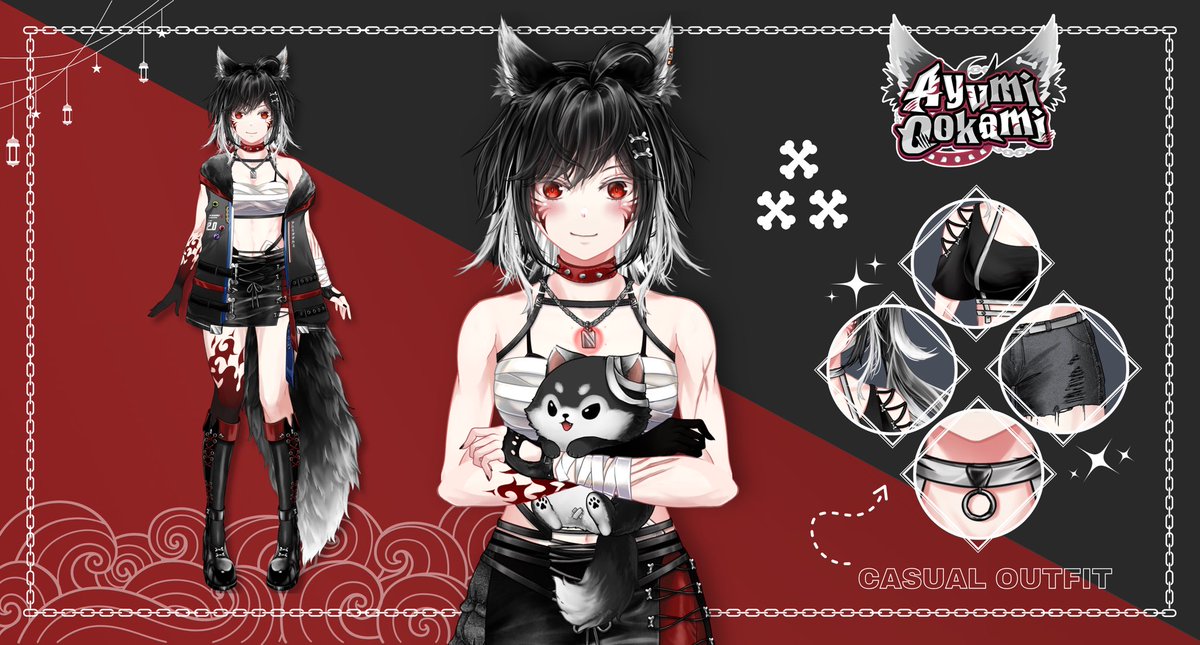 AKHIRNYA!! SUDAH TERBUKA SEMUA 🐺🩶

Terimakasih temen temen udah bantu rt/like untuk unlock Ayumi 👀 
Have a nice day! 🩶

🩶 Thanks to : 
Base Character Design : <a href="/amafication/">ama 📌 CF DAY1 G24 | working on comms</a>
L2D Art &amp; Final Design (new mama) :  <a href="/7066pages/">7066pages || Commission Open</a>
L2D Rigger (new papa) : <a href="/Gromb5/">Gromb Yan 🍃 | グロム</a>