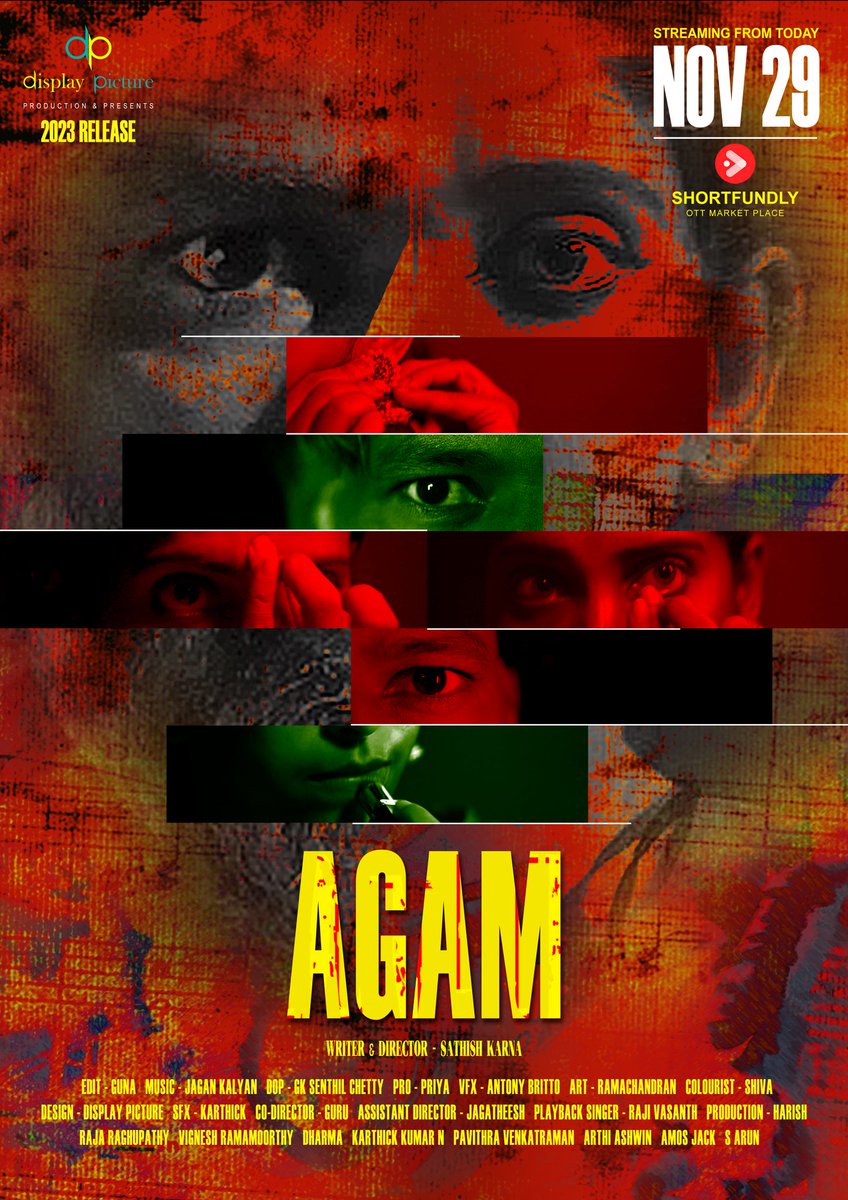 #AGAM World Wide Released Nov29th Tomorrow at 11am SHORTFUNDLY OTT Market Place #SathishKarna @DPfilmmakers @shortfundly_ind @TheSathishKarna @catchguna @ksenthilchetty @jagankalya53313 @rajaraghupathy