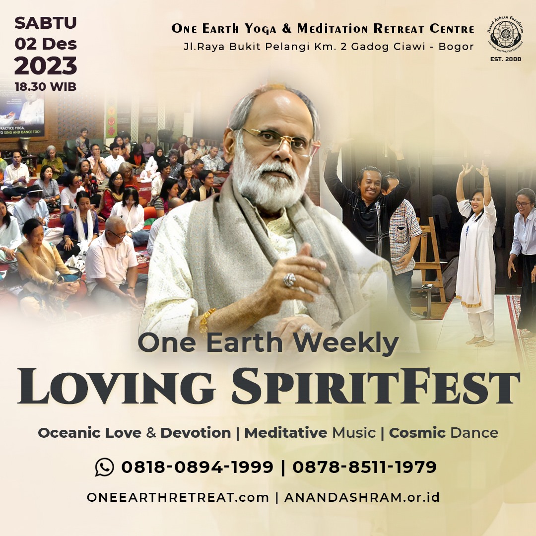 AnandAshram's tweet photo. #Undangan #OneEarthWeekly #LovingSpiritFest
☎️ 0818-0894-1999
#SpiritFest #SpiritualFestival #Festival #Bhakti #Bhajan #Kirtan #Divine #Devotion #SoulHealing #OceanOfDevotion #OneEarthRetreat #AnandAshram #MeditativeMusic #Meditative #Spiritual #BeyondBoundaries https://t.co/TOYQQ01UMH