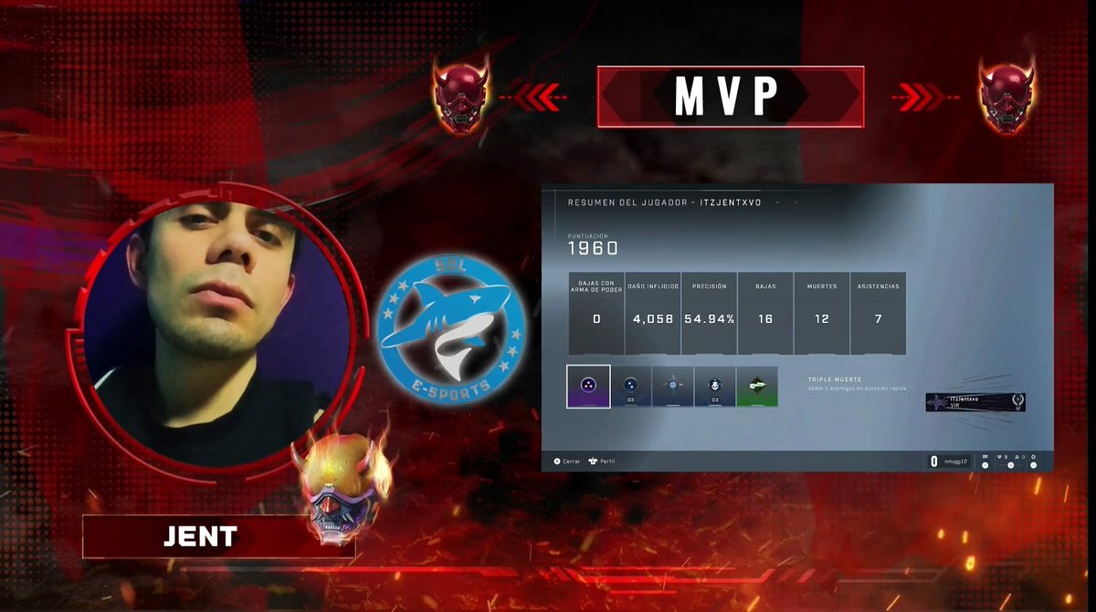 Nos llevamos la victoria con una gran COMEBACK 
En el equipo demostrando su nivel en cada mapa terminado con un marcador de 2 a 1 en mapas 🦈
#Elcardumen
@sztvv7 🦈
<a href="/jentxvich/">Jentavich</a> 🦈
@IGrvtyI 🦈
<a href="/HDUCK42237739/">I HDUCK</a> 🦈

#Halo #Esports #Gamign