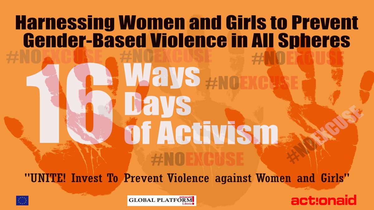 - This #16Days of Activism, we invite everyone to share our message: There is #NoExcuse for gender-based violence