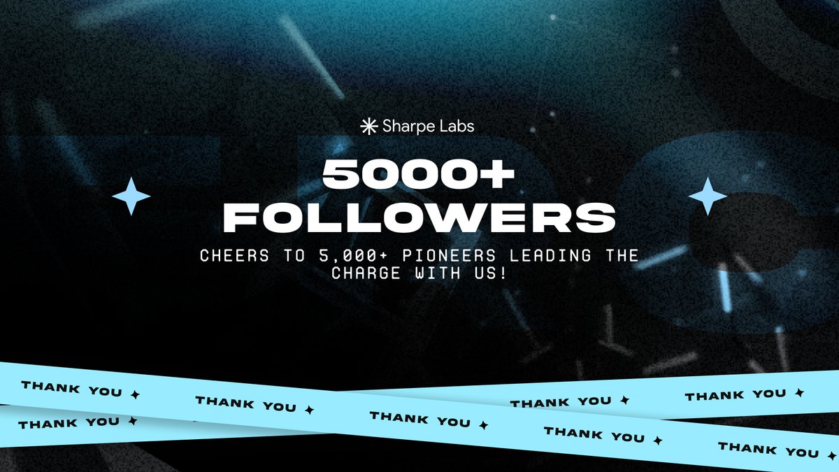 SharpeLabs's tweet photo. 🚀 Just crossed 5,000 followers! A huge thanks to our vibrant community – you're making this journey epic. Stay tuned, the best is yet to come 🌟 https://t.co/zTHfcAPH9Q