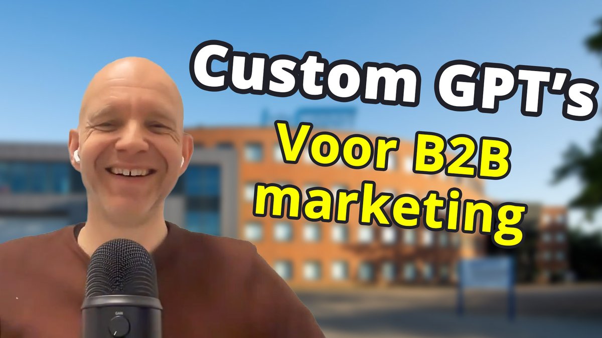 Custom GPT's... Wat zijn de mogelijkheden voor B2B marketing? Ik praat erover met @Joopphoto in een nieuwe podcast inbound4cast.com/nl/podcasts/jo…