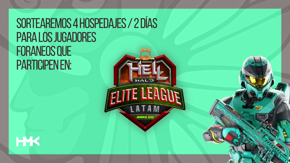 🔥 Gana el hospedaje de 2 días para la LAN "ELITE LEAGUE HELL LATAM" by <a href="/nmsggOficial/">nms.gg</a> 🏆
🎟️ Sortearemos 4 Hospedajes/2 días, para 4 jugadores foráneos ( no CDMX &amp; Área Metropolitana ) que participen en la LAN.
🎁 DINAMICA:
👉 Seguir a <a href="/HMKLatam/">Halo Multiplayers Kingdom 🪖🎮👑</a> y <a href="/nmsggOficial/">nms.gg</a>
🔁 Repost
♥️ Like a