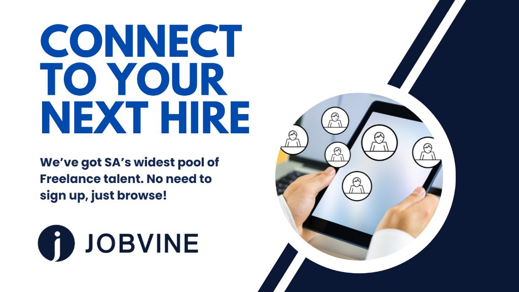 jobvinesa's tweet photo. Finding the right freelancer is just one click away!

Simply visit https://t.co/hjQF1WQAS7 to connect to top talent!

#Jobvine #Freelance #Recruiter #Hirer #Recruitment #Talent #Canditates https://t.co/rpXfnGC5Vu