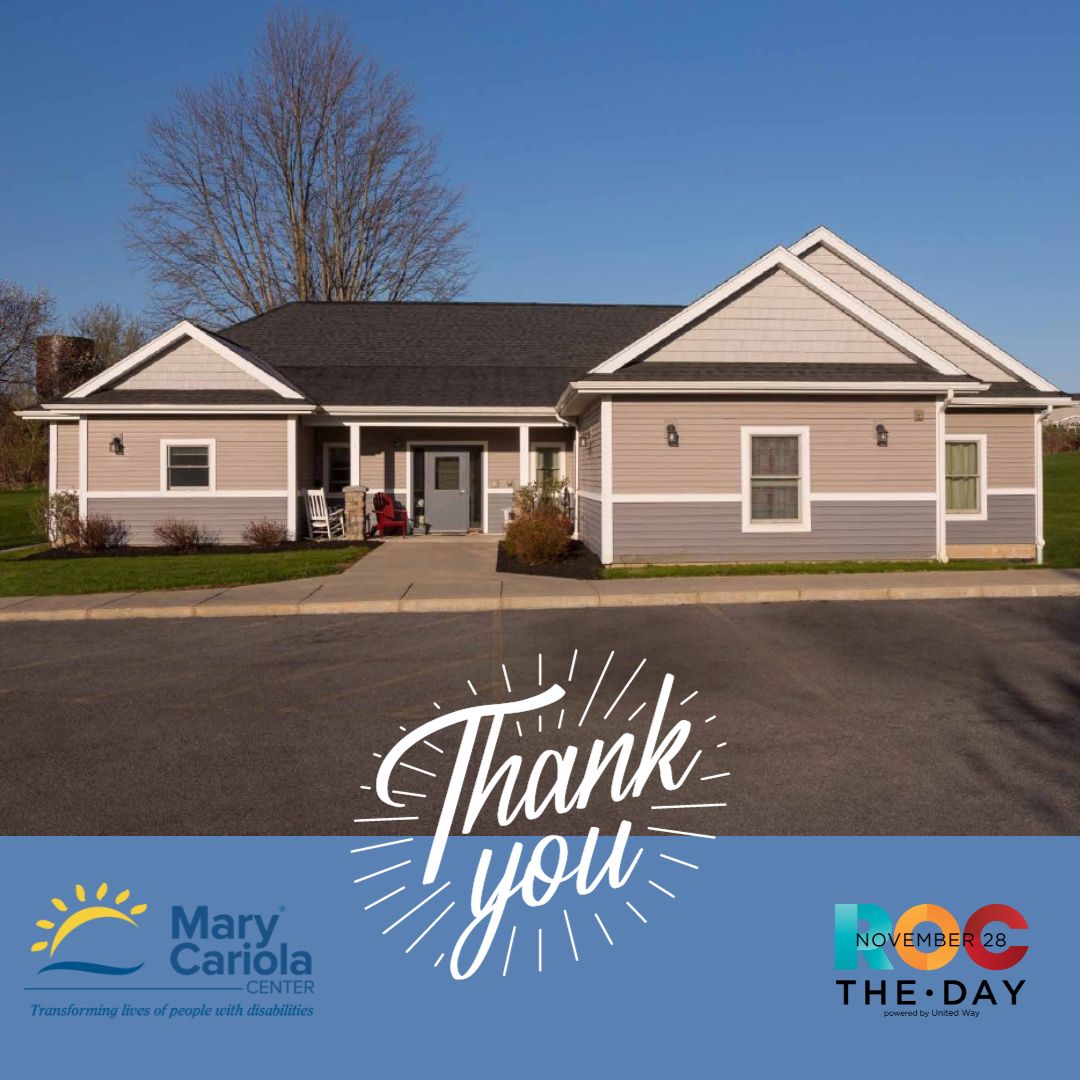 The dawn of a new day brings hope &amp; possibilities to our East River Road residents.  Thanks for supporting our #ROCtheday efforts to establish a Day Habilitation Program.  It's a new chapter for Mary Cariola. We are grateful for your support.  Thank you &amp; good night.  🌙🎇💛💙