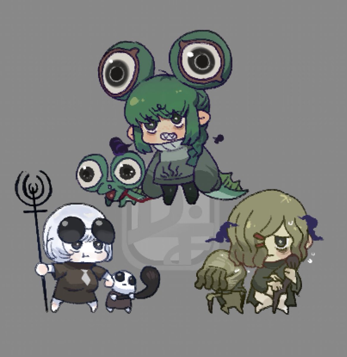 DifmanM's tweet photo. #ELDENRING chibi monster girl https://t.co/BjrlHZTz5X