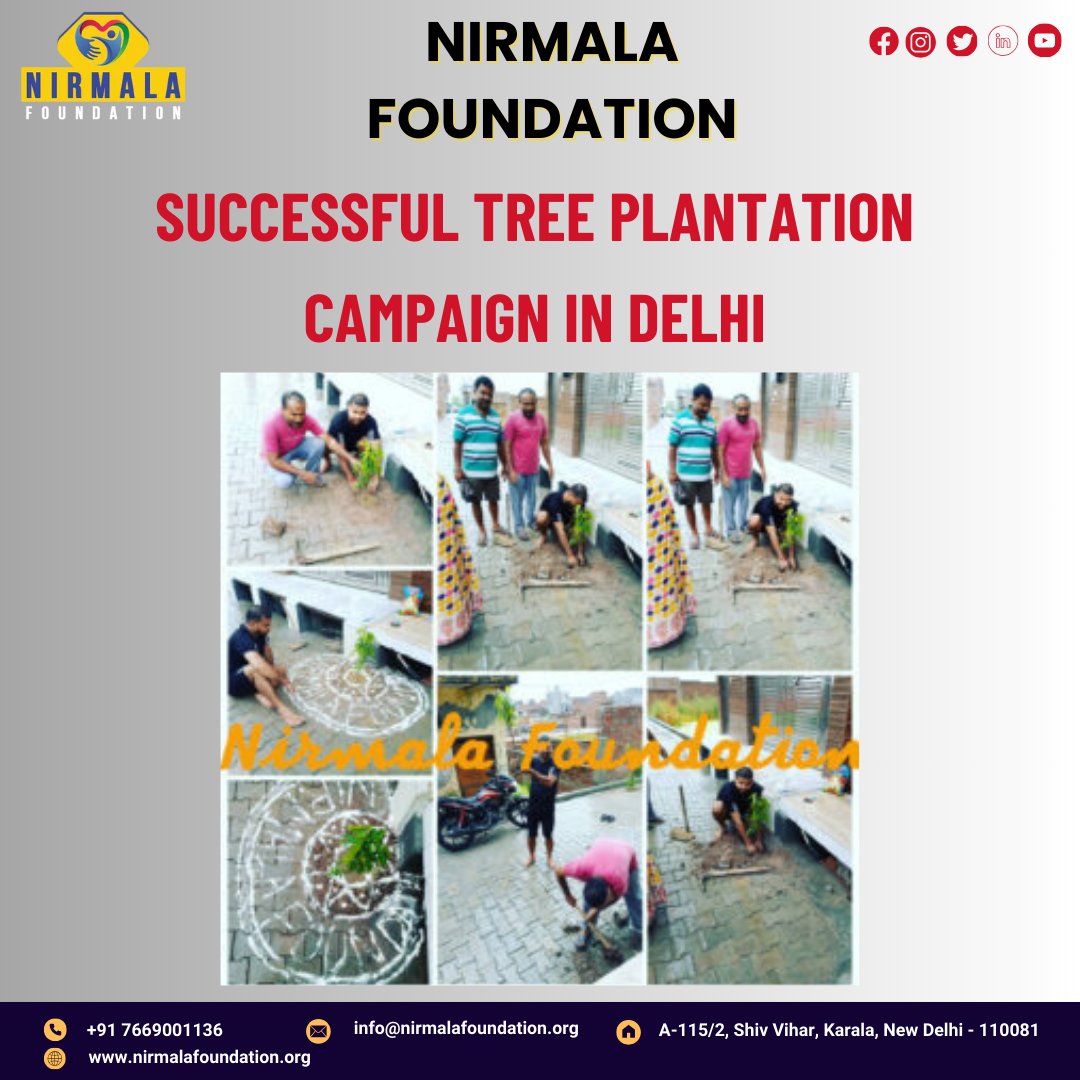 📷#NirmalaFoundation #PlantationCampaign #GreenInitiative #SustainableLiving #TreePlanting #EnvironmentalImpact #CommunityAction #NatureConservation #GrowGreen #ClimateAction #TogetherForChange #GreenFuture #NurturingNature #CSR #SustainabilityMatters #JoinTheMovement