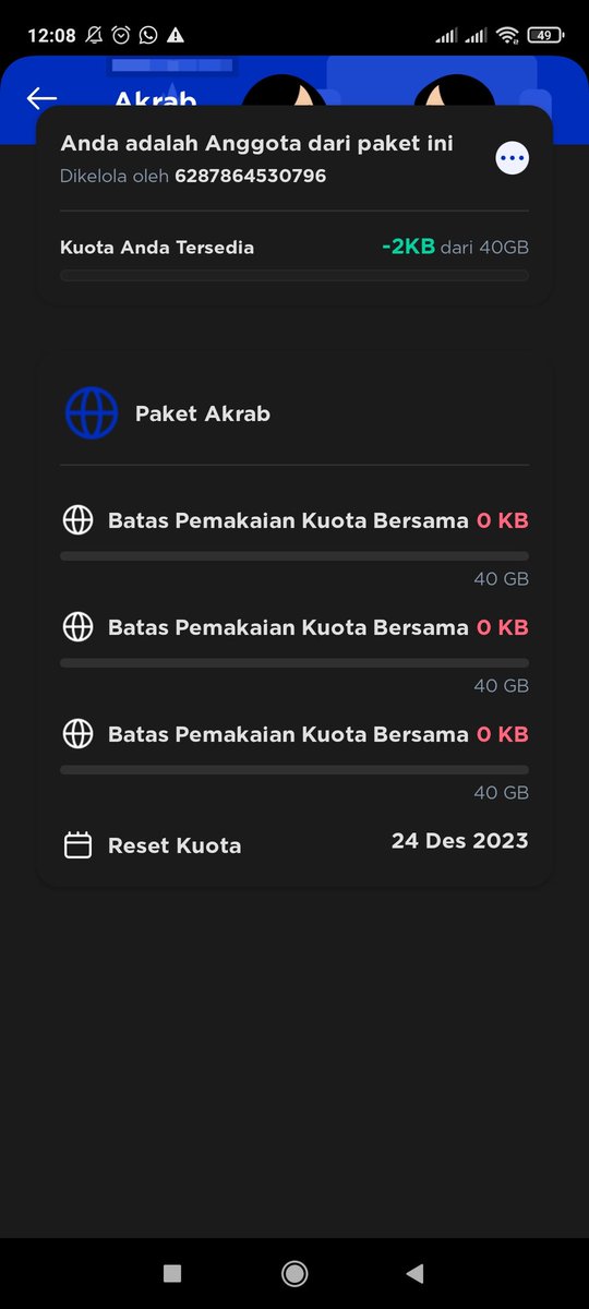 ShinCoo1's tweet photo. @myXLCare Min kuota ane ilang kemana nih mana baru 4 hari pake kuota akrab yg peruser ilang duh https://t.co/H6wnrr5Bgo