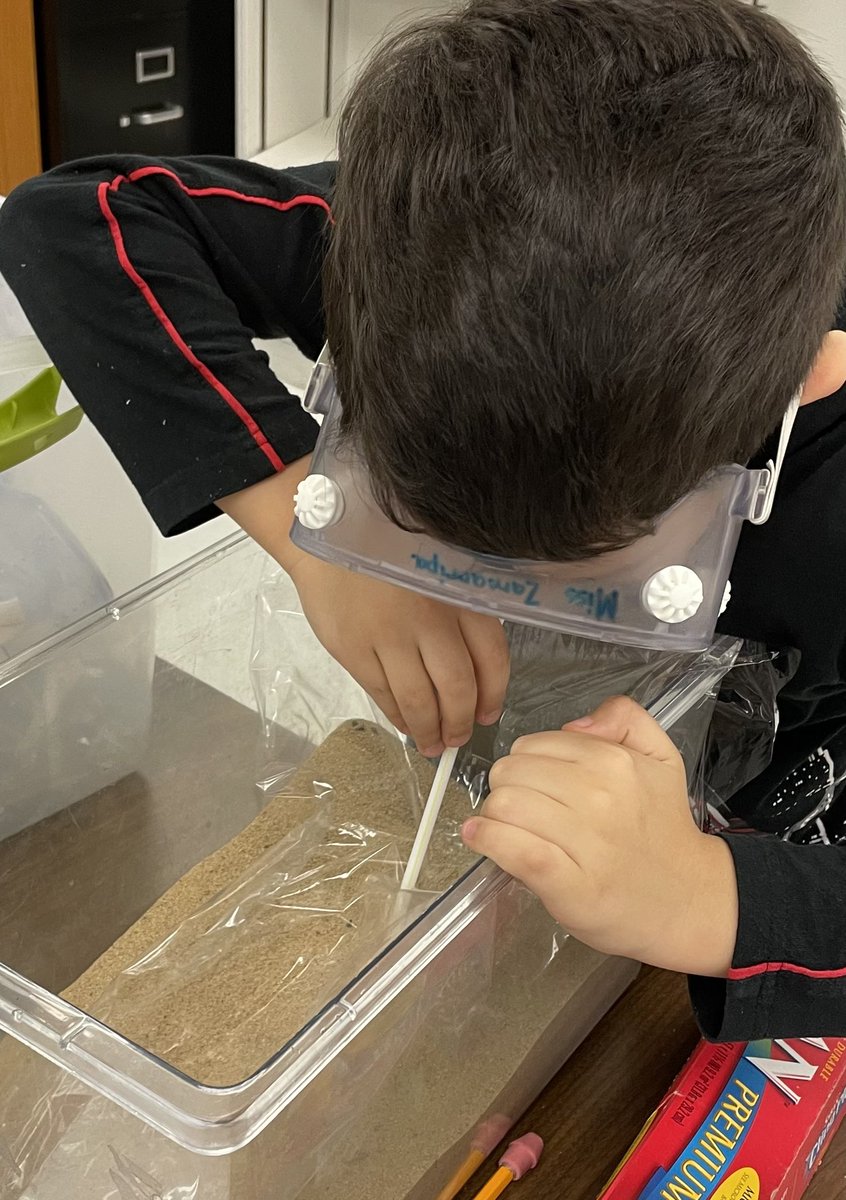 MSerna116's tweet photo. We got to go to the science lab and be scientists today! We investigated and learned how wind and water move particles across Earth’s surfaces such as wind blowing sand on a beach. #TeamMichael #RootEdMichael https://t.co/vmcV2XcOrU