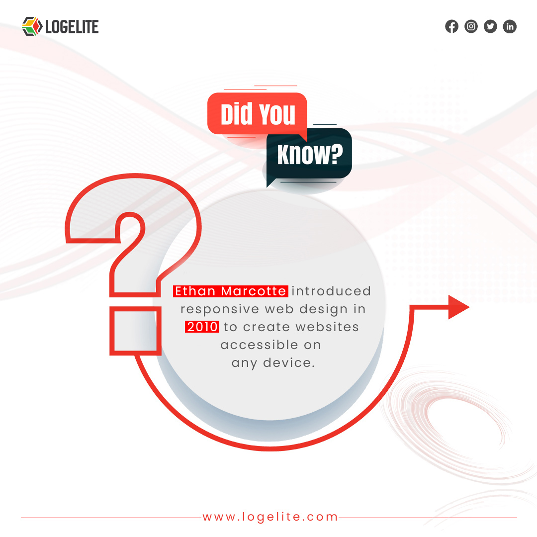 LimitedLogelite's tweet image. Revolutionizing the Web: Ethan Marcotte&apos;s 2010 breakthrough - Responsive web design for seamless access on any device. 🌐 #WebDesignEvolution

Visit us at: logelite.com

#logelite #webdesignevolution #introduced #devices #accessible #create #lucknow #DidYouKnow