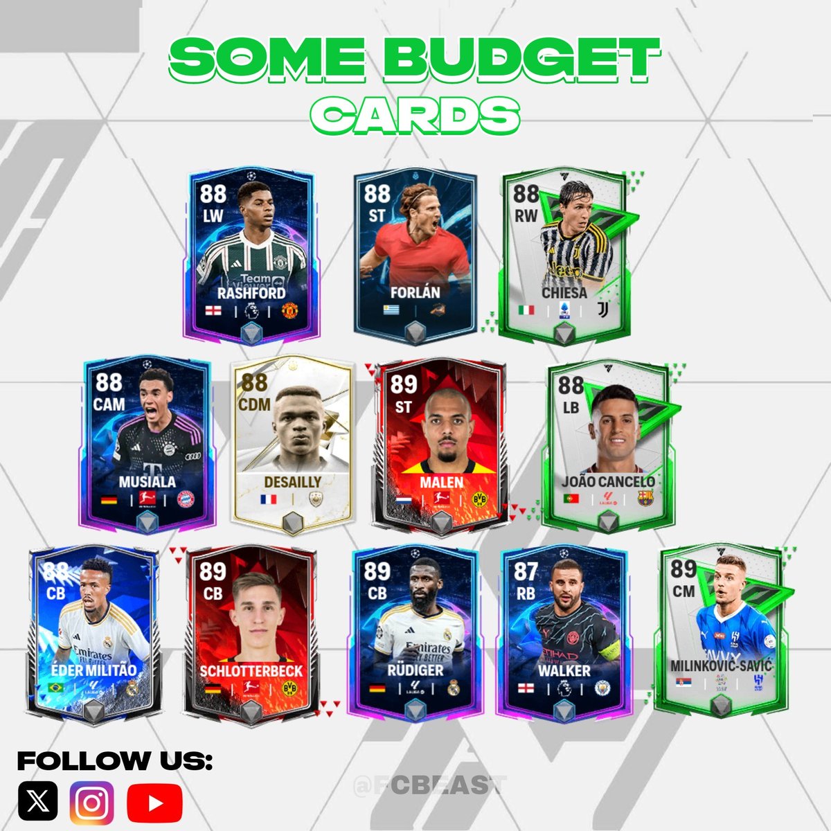 BEST BUDGET CARDS Likes & Retweets Appreciated #EAFC24 #eafcmobile