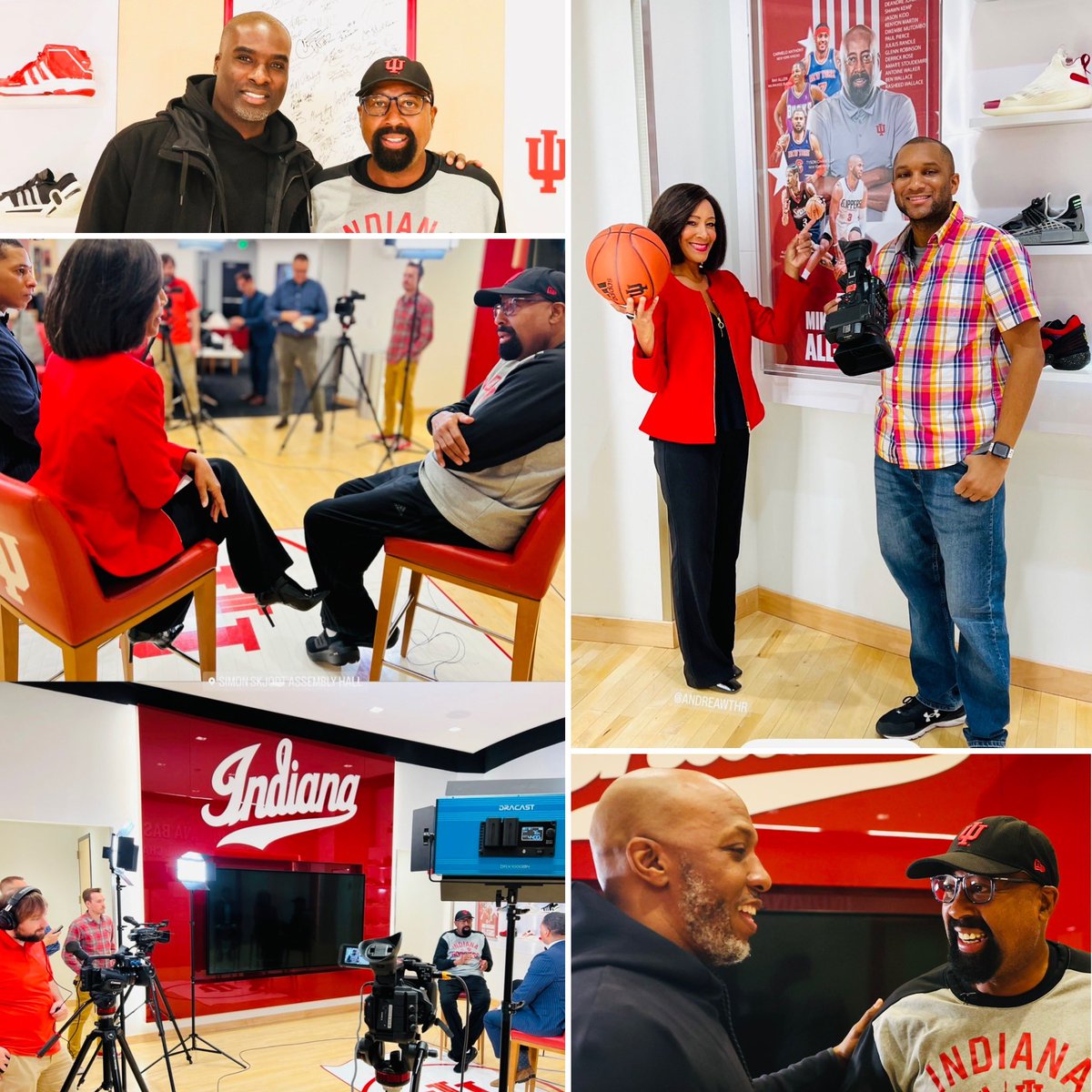 Andrea_Morehead's tweet photo. It was sooo great to be back on campus at my alma mater @IndianaUniv today with Coach @MikeWoodsonNBA! 

@AJoyceLive and I had a great conversation about goal setting, strategic decision making, changing strategy, accountability, and money preparedness. 

We can’t wait for you to hear Woodson’s sage advice for all of us. 

It was a bonus and honor to meet @trailblazers #ChaunceyBillups @1MrBigShot and #AndraePatterson, too! 

I got a feeling this season is going to be 🔥.  Let’s go #Hoosiers! I’ll see you at #AssemblyHall! 

@ReJoyceFirm