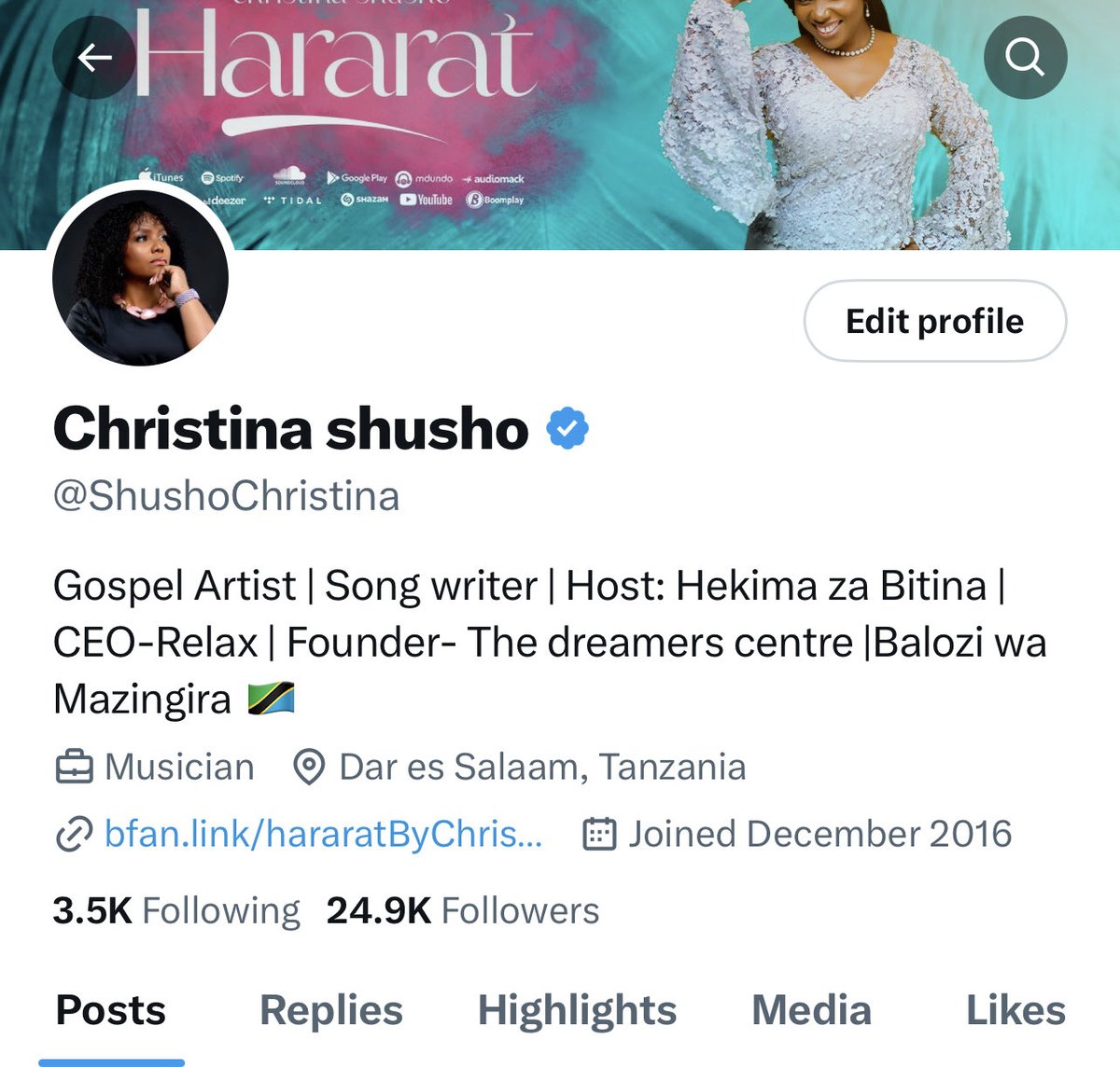 ShushoChristina's tweet photo. We are verified.
Ahsanteni. https://t.co/lpF8DD50xj