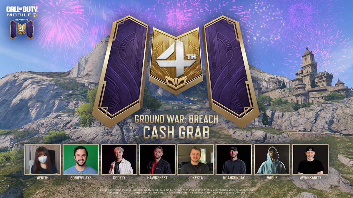 Jok3sta's tweet photo. Homies! I'm going to be a captain for @PlayCODMobile's $200,000 Ground War: Breach Cash Grab event on November 30th 😎  

📺 Tune in and watch me, @KenStrafes @ItsStephStreams, &amp; @ThisisChrisGG play in the 4th Anniversary big finale competition 🔥

#GWBCashGrab #CODM_Partner #ad https://t.co/Ms7JIFNRpQ