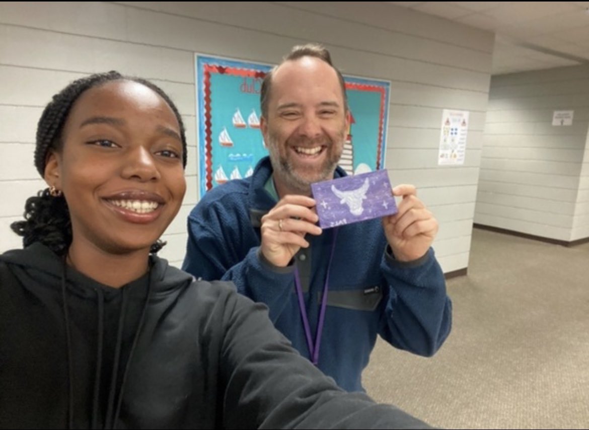 It’s the season to be grateful and NAHS student like Ismeal and Machita are showing their appreciation for their teachers with mini paintings ! 🖼️🎨<a href="/MRHSart/">MRHS Art</a>