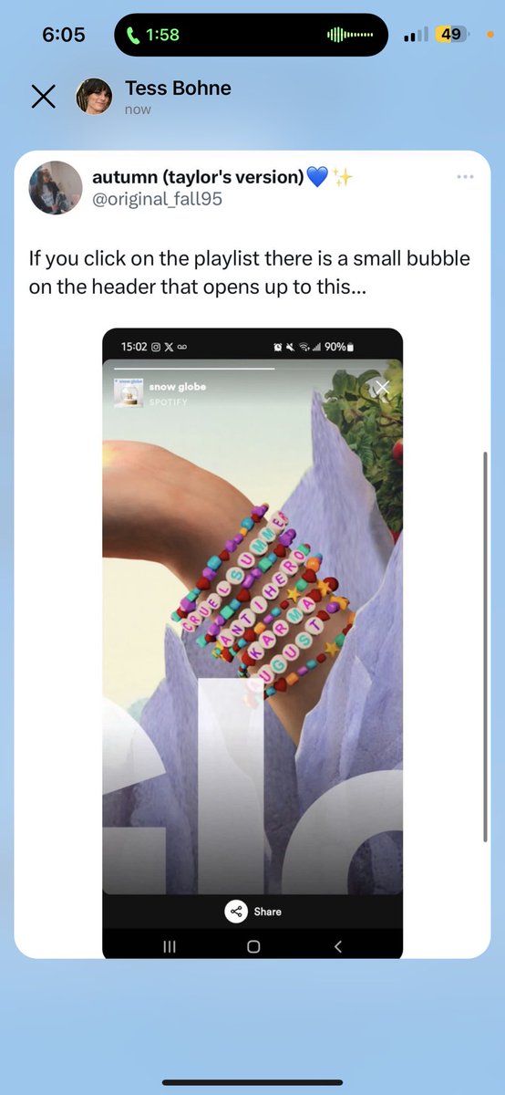 real_katiek's tweet photo. @swifferwins Second pic is from Spotify playlist… it’s def a puzzle https://t.co/k2G31UDY4Q