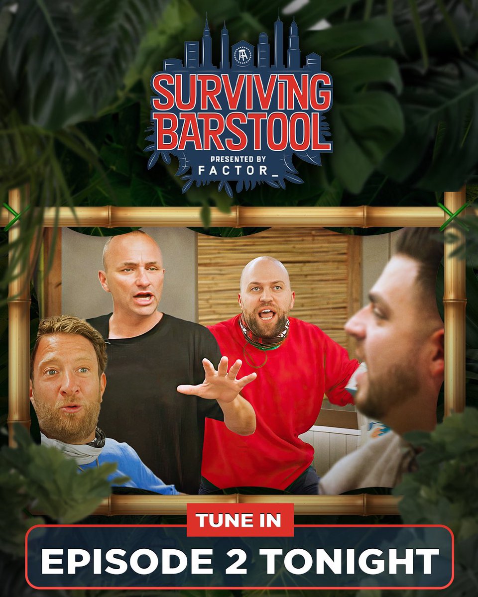 stoolpresidente's tweet photo. Episode 2 of #SurvivingBarstool is premiering now. It’s absolute chaos 

Watch here: https://t.co/9tZq0JZ0LD https://t.co/L6CBtxr7lJ